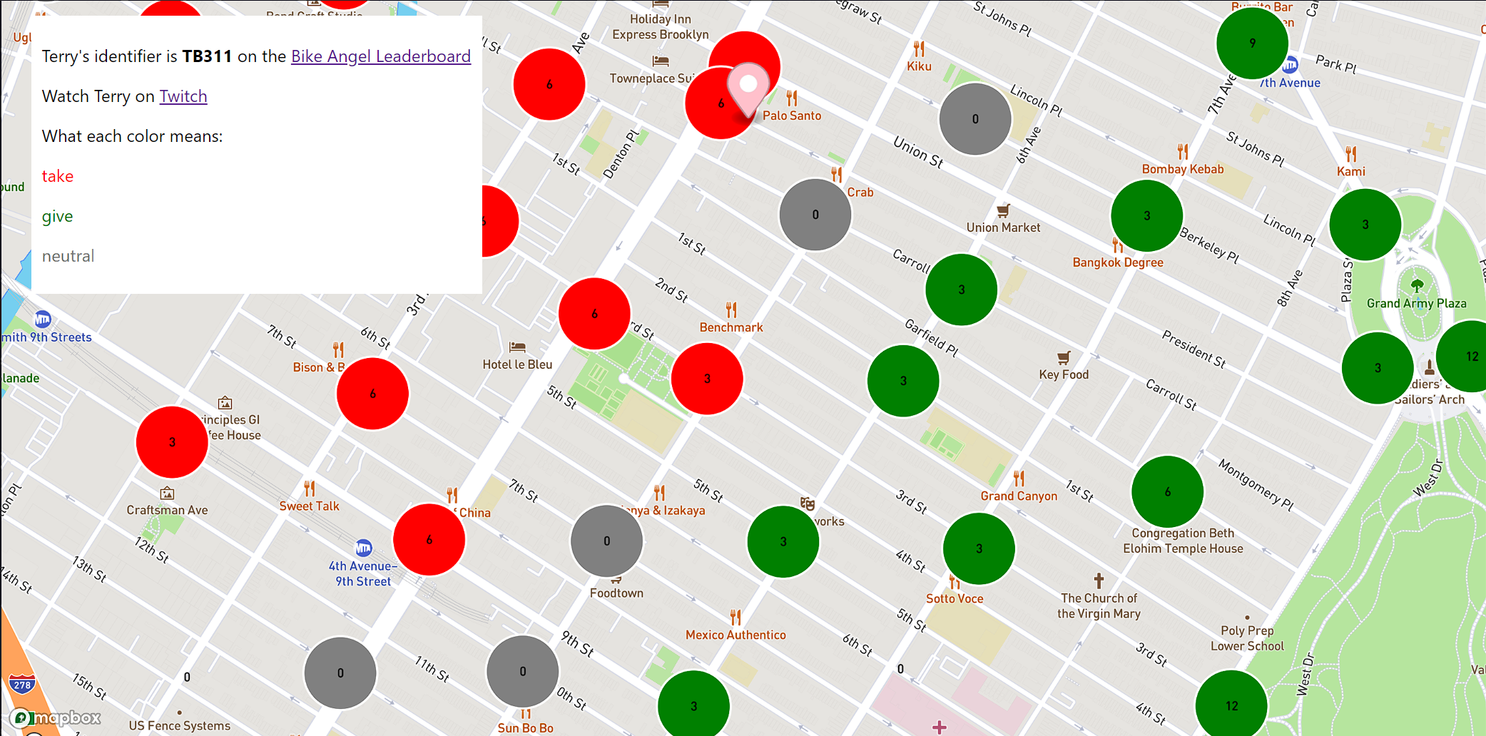 Citibike overlay example